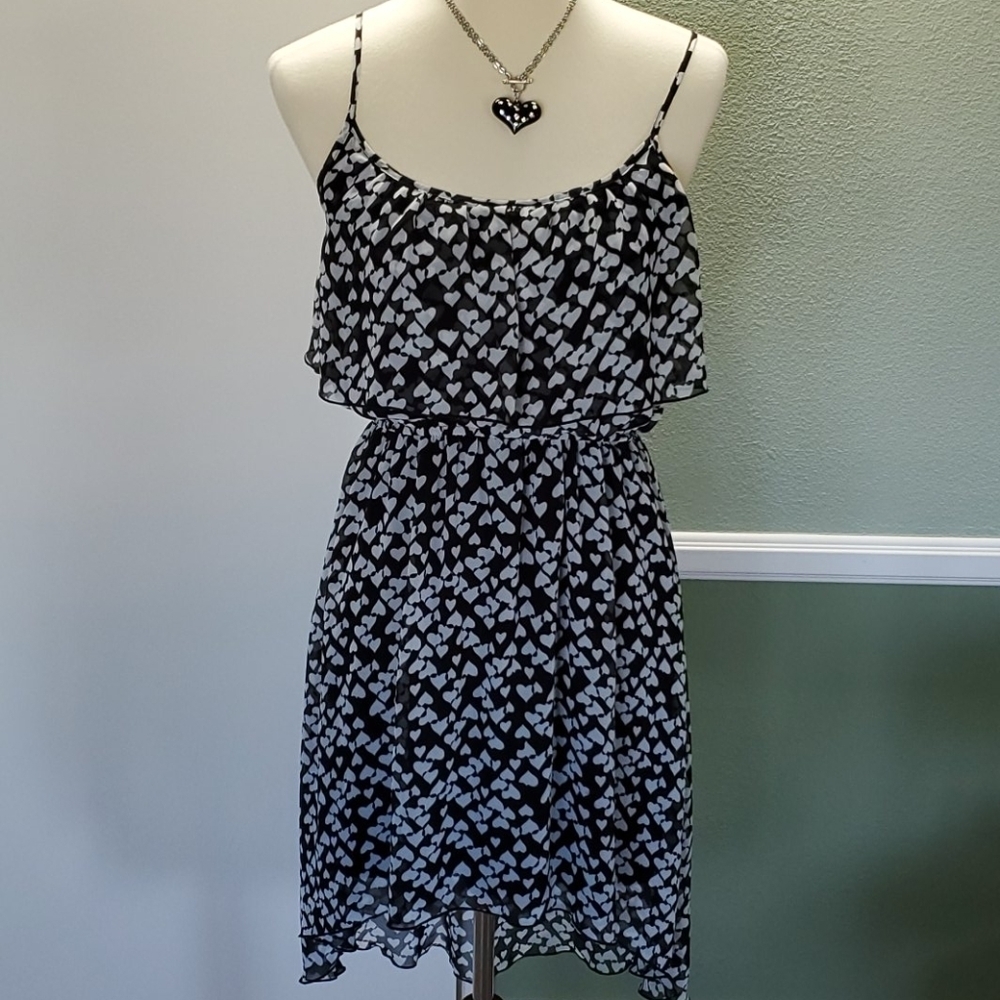 HI-LOW FLOWY SPAGHETTI STRAP DRESS BY SWEET STORM